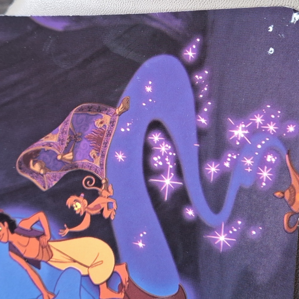 Disney Postcard Aladdin Genie Black and White Walt Disney World Logo Print - Picture 5 of 5